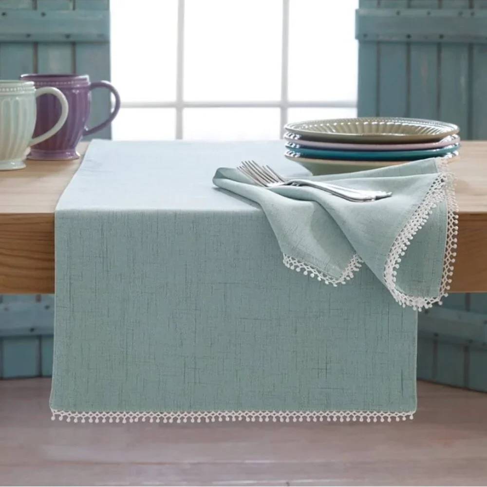 NEW Lenox French Perle Tablecloth with Storage Bag 60
